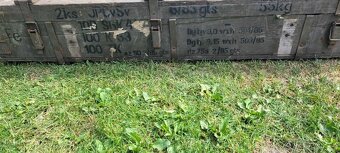 Stará vojenská bedna na munici -velká - 3