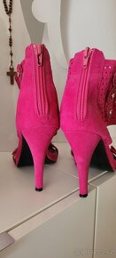 Dámské růžové/fuchsiové letní botičky Always vel.38 - 3