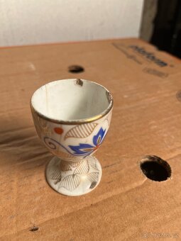 Kalíšek a solnička (dvojmiska) – Miniaturní porcelán - 3