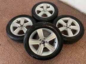 Originalní ALU kola Škoda 5x112 r16 celoroční pneu 7mm - 3