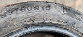 2 zimní pneumatiky 195/60R15 88T 6,00mm DOT 2020 - 3