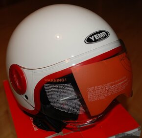 YEMA HELMET Jet helma DW-631 Moped Scooter ECE ¾ velikost S - 3