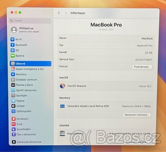 MacBook Pro 14” M1 2021/32GB RAM/M1 Pro/512GB SSD/ Záruka - 3