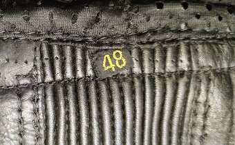 Černé kožené kalhoty s EchtesLeder vel. EUR48 - 3