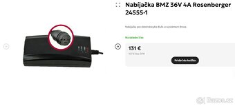 Nabíječka BMZ 36V 4A Rosenberger 24555-1 Bulls - 3