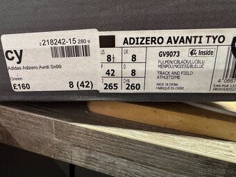 Běžecké boty-tretry adidas Adizero Avanti Track - vel. 42 - 3