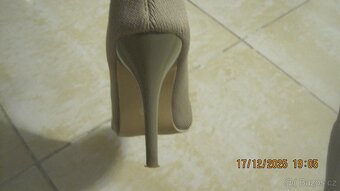 Boty béžové, kotníkové, vel. 37 - 3