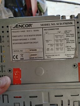 Autoradio sencor na cd,sd mp3 1din - 3