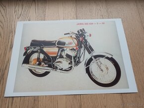 Prodam plakaty Jawa 350 typ 634,Bizon,Jawa 350 2x OHC - 3