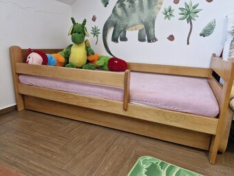 Dětská postel 160x80 s roštem a matrací - 3