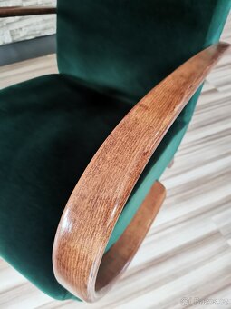 Křesla Halabala typu C Lahvová zeleň - 3