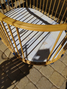 dětská oválna ohrádka s kolečky - 3