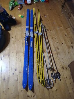 Staré lyže, hůlky - 3