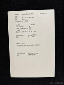 Macbook Air 13,3” (2017) - 3
