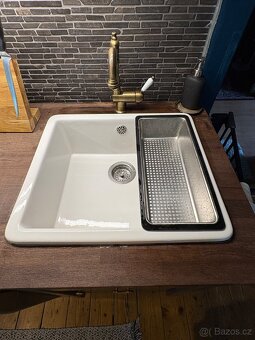IKEA keramický dřez Havsen + doplňky - 3