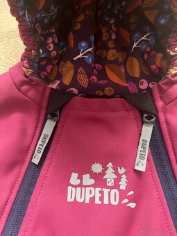 DUPETO Softshellový overal vínový Bobule + merino kukla - 3