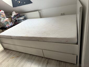 Postel Ikea 140x200 šuplíky 4x - 3