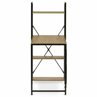 Psací stůl s regálem v designu dubu a starého dřeva - 3