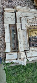 Starozitná kachlová kamna, krb - 3