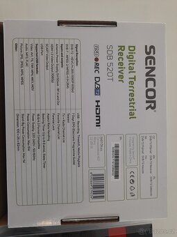 set-top box Sencor SDB 520T DVB T2 + ovladač + kabel - 3