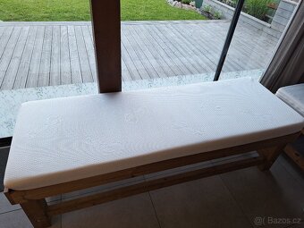 zahradní nábytek thermowood - lavice s matrací - 3