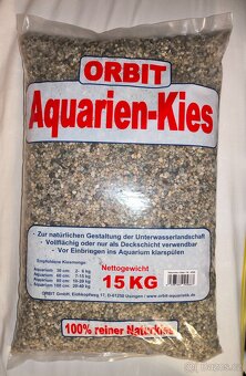 Nový pěkný přírodně zbarvený písek do akvária 2x15kg - 3