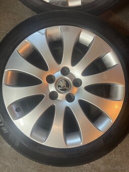 ALU Kola ŠKODA 5x112 R17 VENUS Letní Pneu 225/45/17 - 3