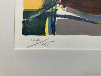 Endre Nemes - Abstrakcia II., litografia, 1953 - 3