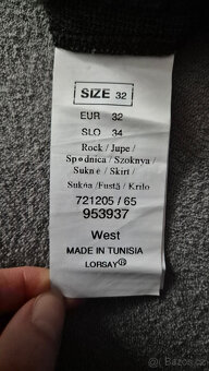Sukně s vysokým pasem šedé barvy - 3