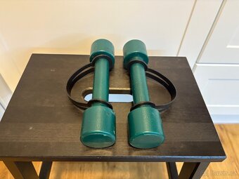 Kettlebell 8KG + 2x1kg činky + bradla - 3