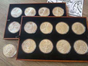 Stříbrná investiční mince Český lev 5oz 2022 - 3