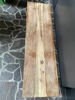 Dřevěná lavice masivní dřevo Sheesham - 3