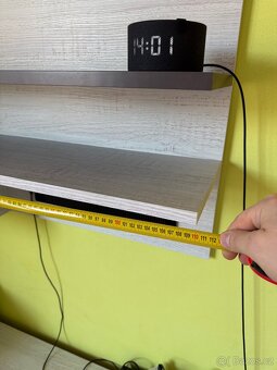 Psací stůl s zásuvkami + regál - 3