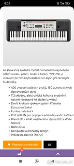 Klávesy Yamaha - 3