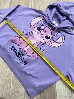 Fialová široká mikina XS/S Stitch - 3