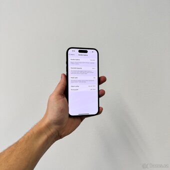 APPLE IPHONE 15 128GB-ČERNÝ 99% BATERIE,ZÁRUKA - 3