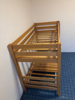 Dřevěná poschoďová postel - 3