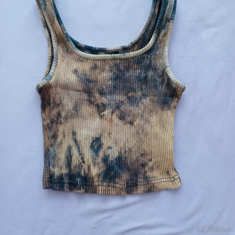 Batikované tílko/crop top - 3