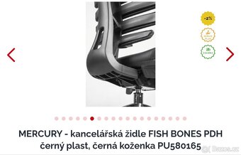 Ergonomická kancelářská židle FISH BONES PDH - 3