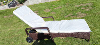 Zahradní relaxační lehátko Avenberg HAVANA - Hnědá - 3