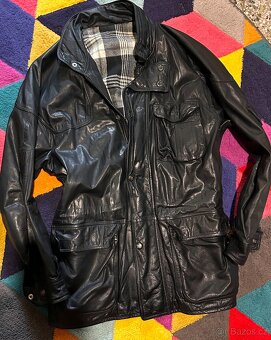 MONTES CELOKOŽENÁ STYLOVÁ PÁNSKÁ BUNDA XL-XXL BLACK - 3