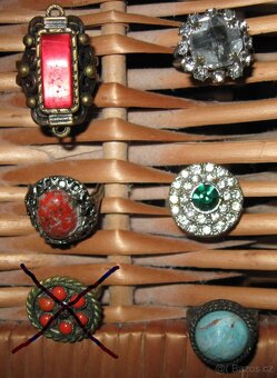 Stará bižuterie - prstýnky - 3