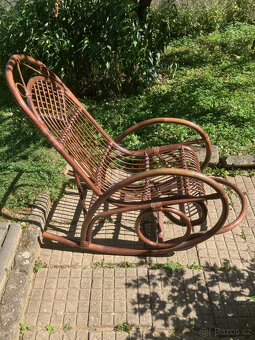 Ratanové houpací křeslo - 3