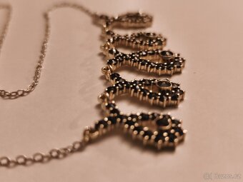 Náhrdelník s českými granáty - 3