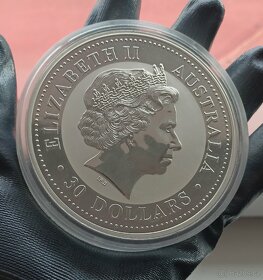 Lunární série 1, 2002 1kg Rok Koně, mince stříbro - 3