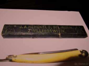 Břitva J.A.HENKELS, SOLINGEN ZWILINGS WERK - 3