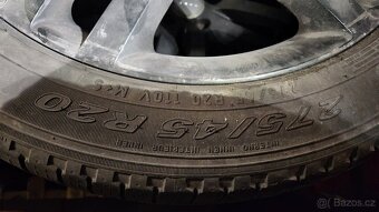 Sada alu kol AUDI originál s pneu R20 - 3