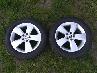 Kompletní zimní AL sada kol 4ks na Škoda Scala 16"-5x100 - 3
