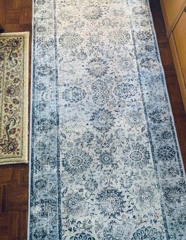 Koberec šedočerný běhoun 80 x 320 cm - 3