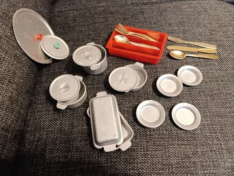 Nádobí hrníčky pro panenky, retro - 3